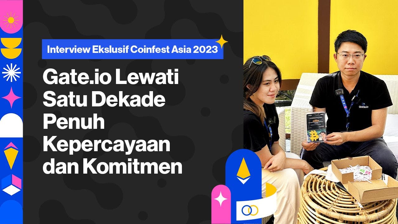 Richard Go bersama tim CoinDesk Indonesia di Coinfest Asia 2023. (Foto CDI)