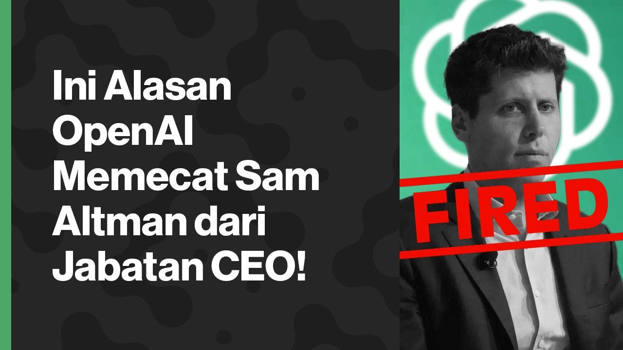Sam Altman dipecat dari posisinya sebagai CEO OpenAI. (Foto CDI)