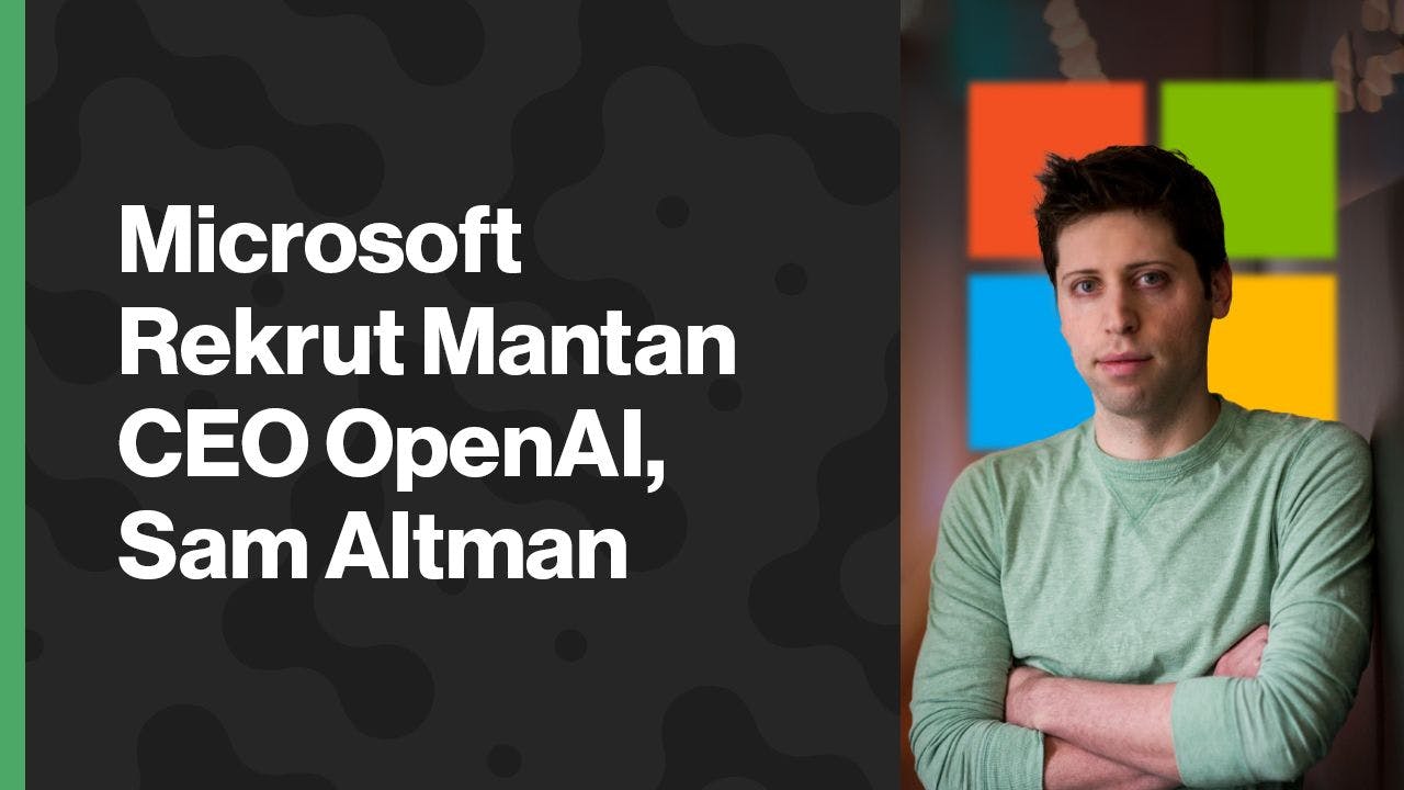 Sam Altman akan bergabung ke Microsoft. (Foto CDI)