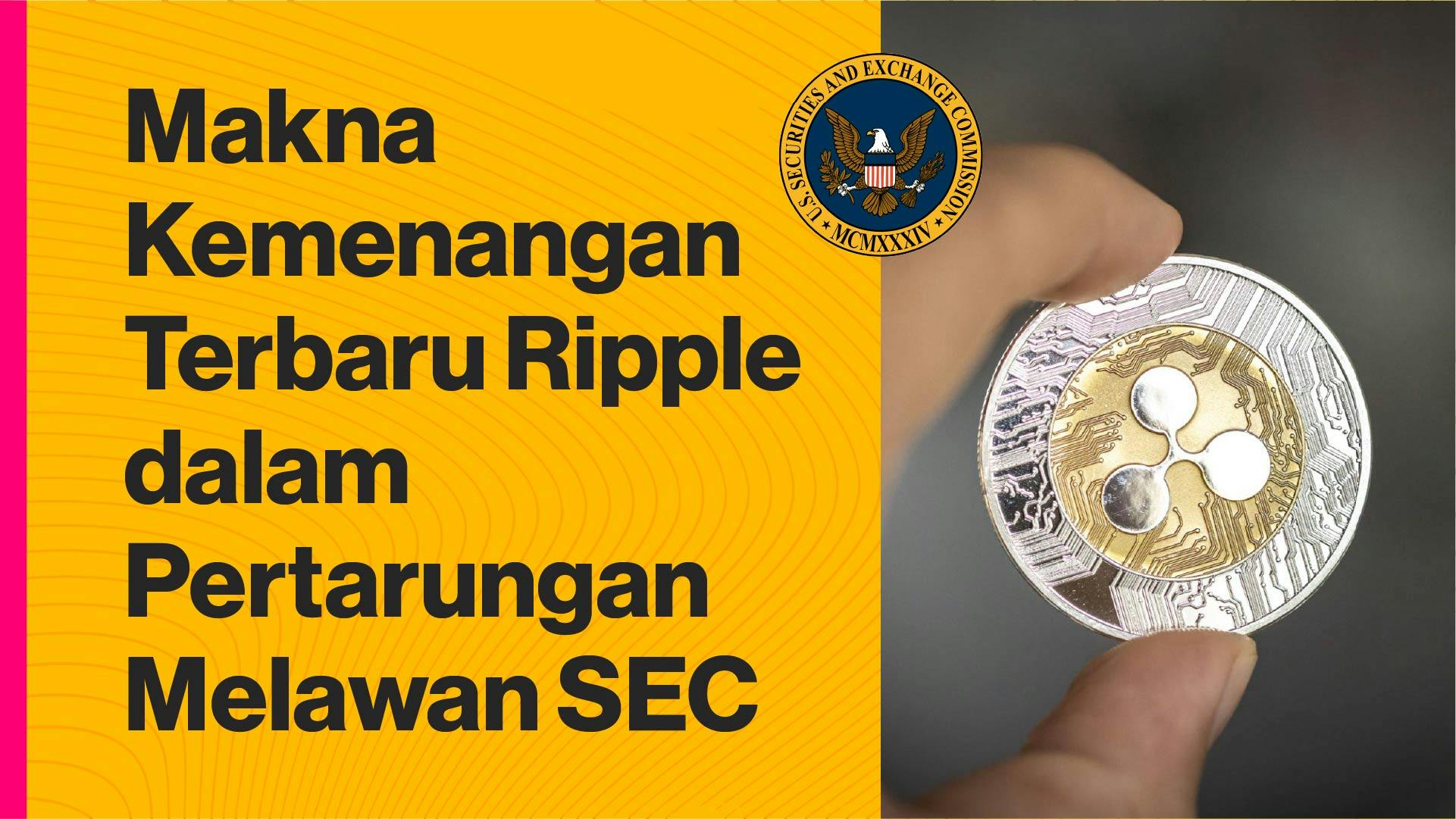 Ripple menang lagi dalam pembelaan hukum melawan SEC. (Foto CDI)