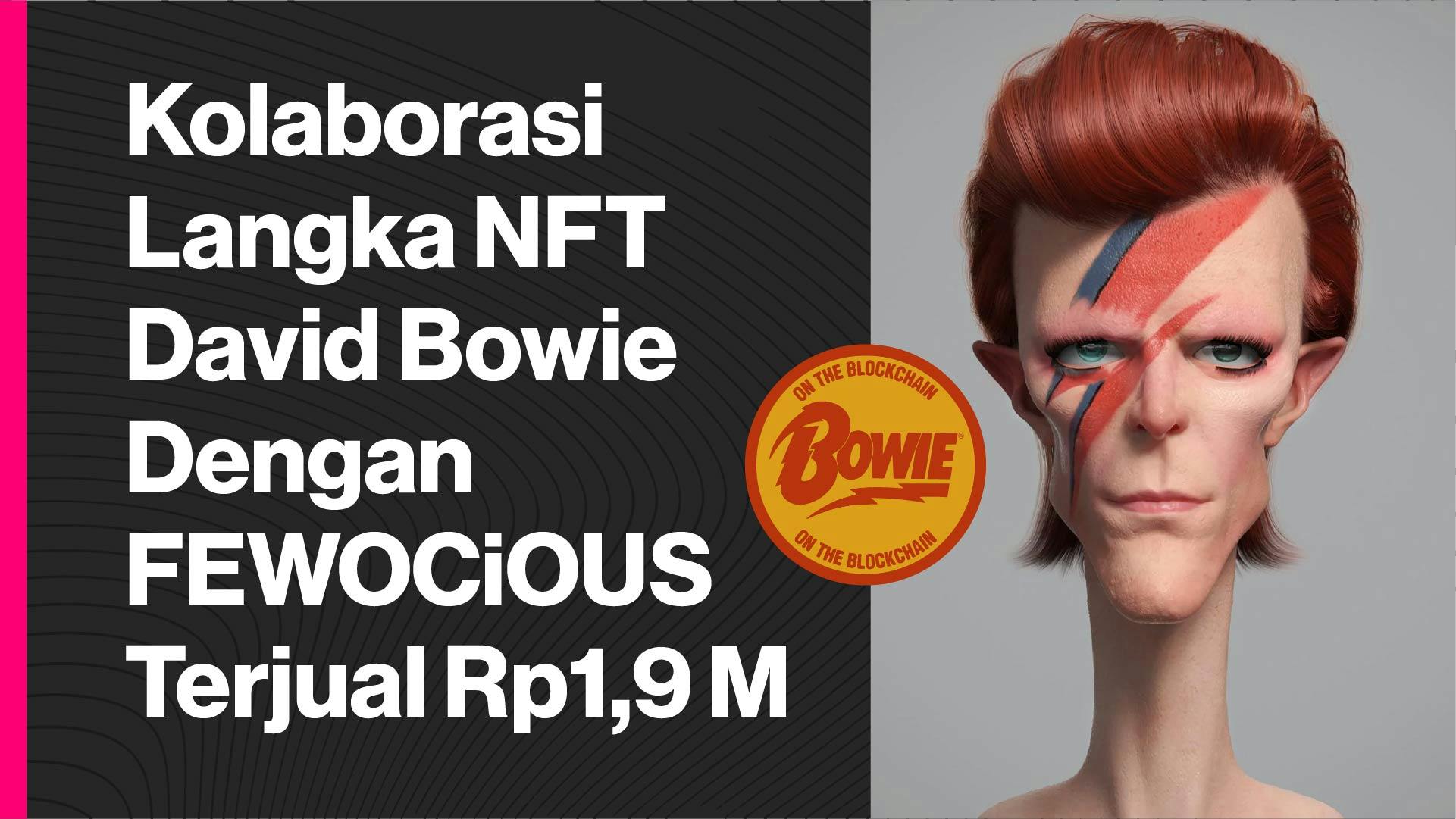 David Bowie Estate bekerja sama dengan OpenSea untuk menjual “Bowie on The Blockchain”. (Foto CDI)